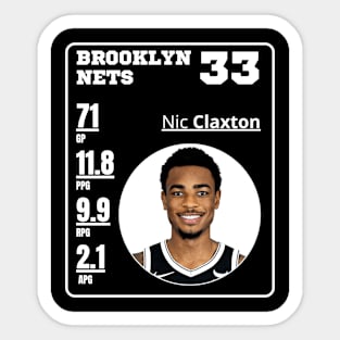 Nic Claxton Sticker